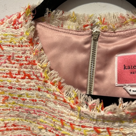 Kate Spade New York Multi Tweed Shift Dress Women’s Size 4 - Picture 4 of 12